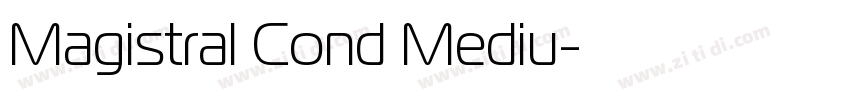 Magistral Cond Mediu字体转换
